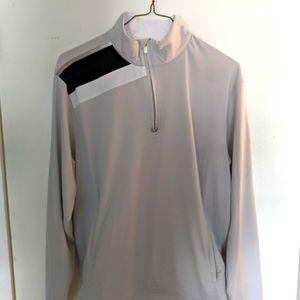 Cutter & Buck Light Grey Golf Quarter Zip - Sz L